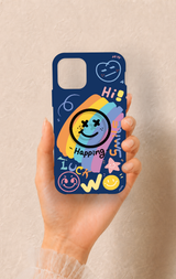iPhone 11 Pro Uyumlu Happing Smile Desenli Silikon Kılıf