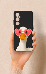 Realme C65 Uyumlu Aşık Ördek Desenli Silikon Kılıf