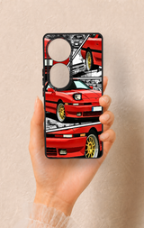 Vivo V40 Uyumlu Kırmızı Supra Desenli Silikon Kılıf
