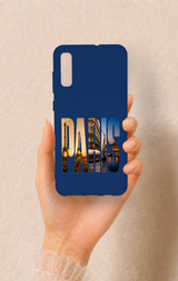 Samsung A70 Uyumlu Paris Desenli Silikon Kılıf