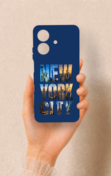 Realme Note 60 Uyumlu New York City Desenli Silikon Kılıf