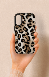 iPhone 16 Uyumlu Leopar Derisi Desenli Silikon Kılıf