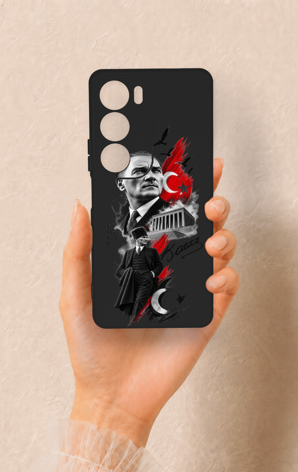 Vivo Y19s Uyumlu Atatürk Anıtkabir Desenli Silikon Kılıf