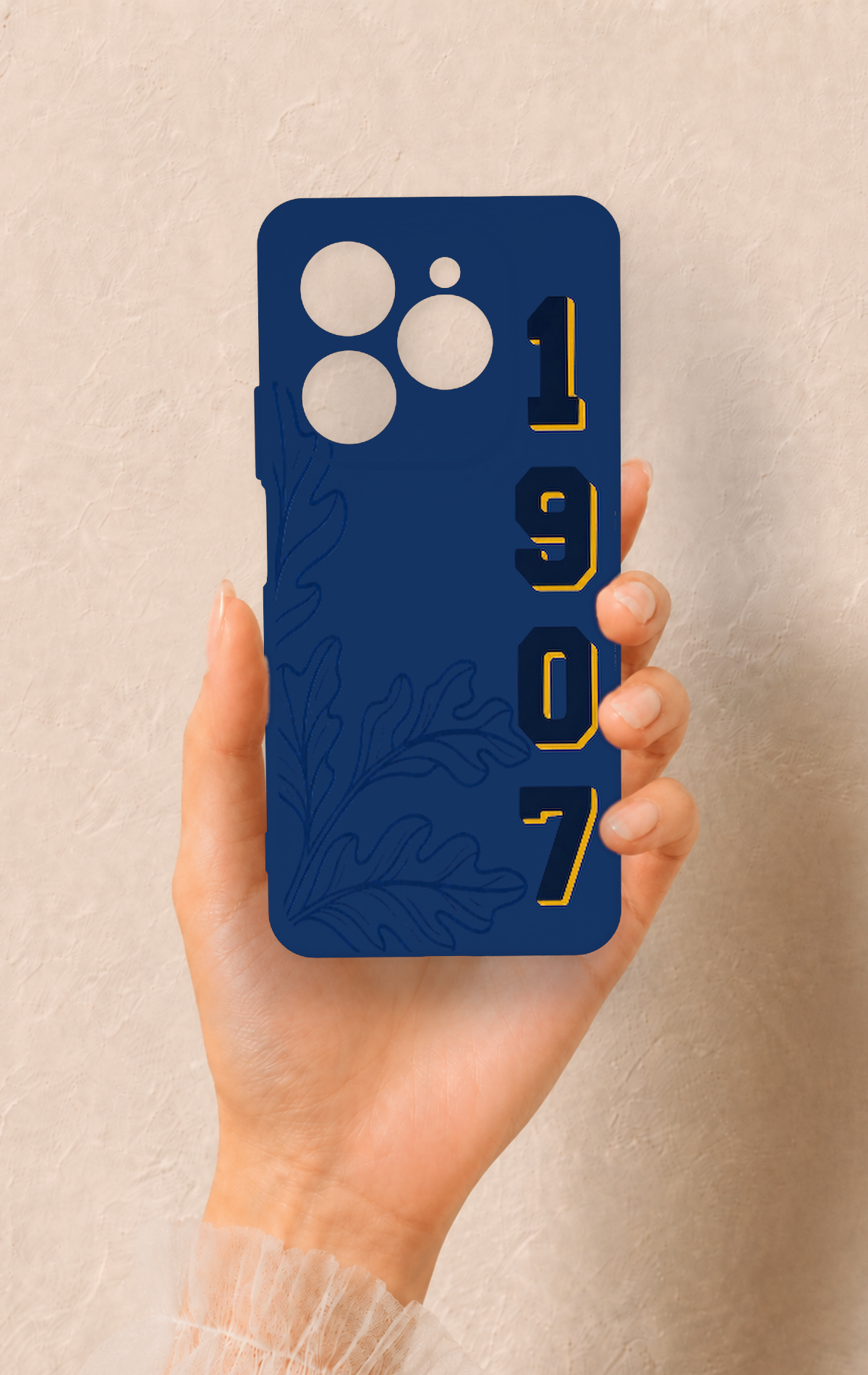 Tecno Spark 20 Pro Uyumlu 1907 Palamut Desenli Silikon Kılıf