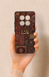 Redmi Note 14 Pro 5G Uyumlu Vintage Halı Desenli Silikon Kılıf