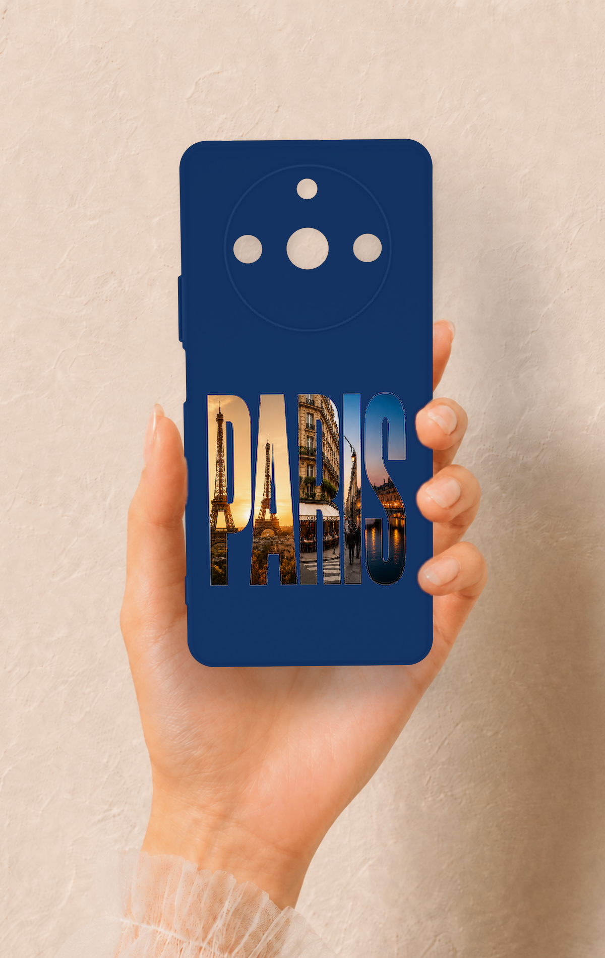 Realme 11 Pro Uyumlu Paris Desenli Silikon Kılıf