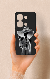 Redmi Note 13 Pro 4G Uyumlu Lady Desenli Silikon Kılıf
