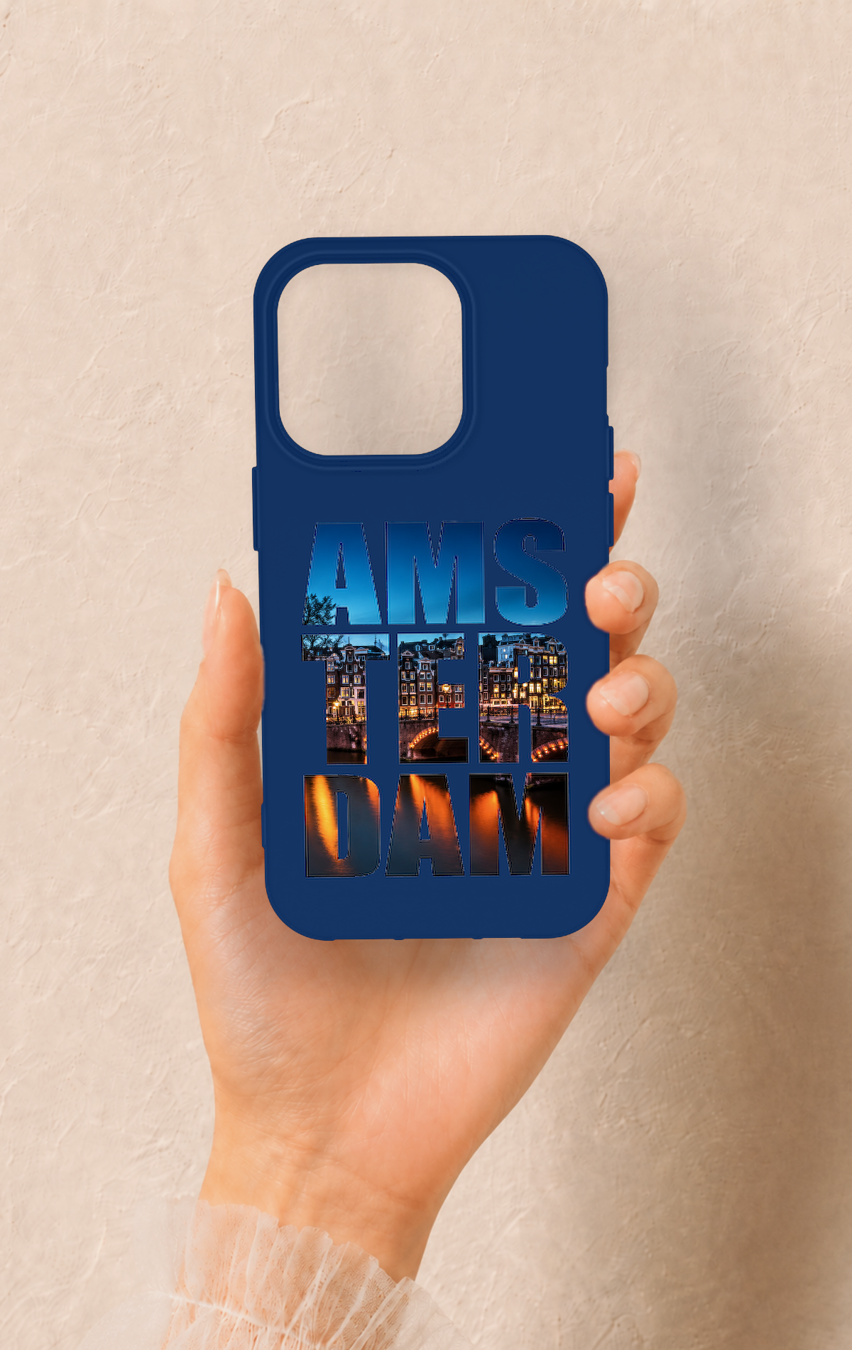 iPhone 14 Pro Uyumlu Amsterdam Desenli Silikon Kılıf