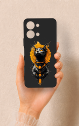 Vivo Y05 4G Uyumlu Mısırlı Kedi Tanrısı Desenli Silikon Kılıf