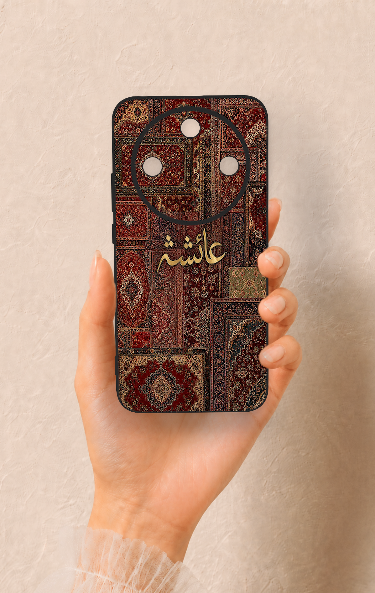 Honor Magic 8 Lite Uyumlu Vintage Halı Desenli Silikon Kılıf