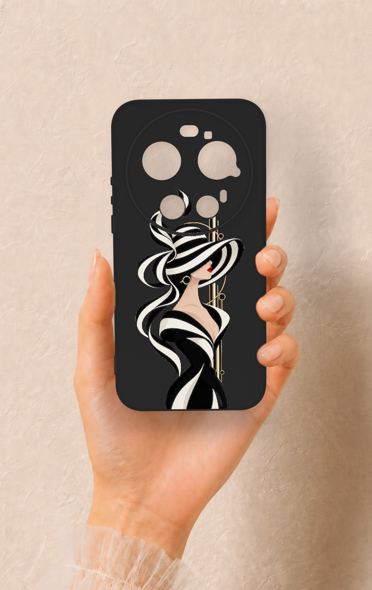 Mi 17 Ultra Uyumlu Lady Desenli Silikon Kılıf