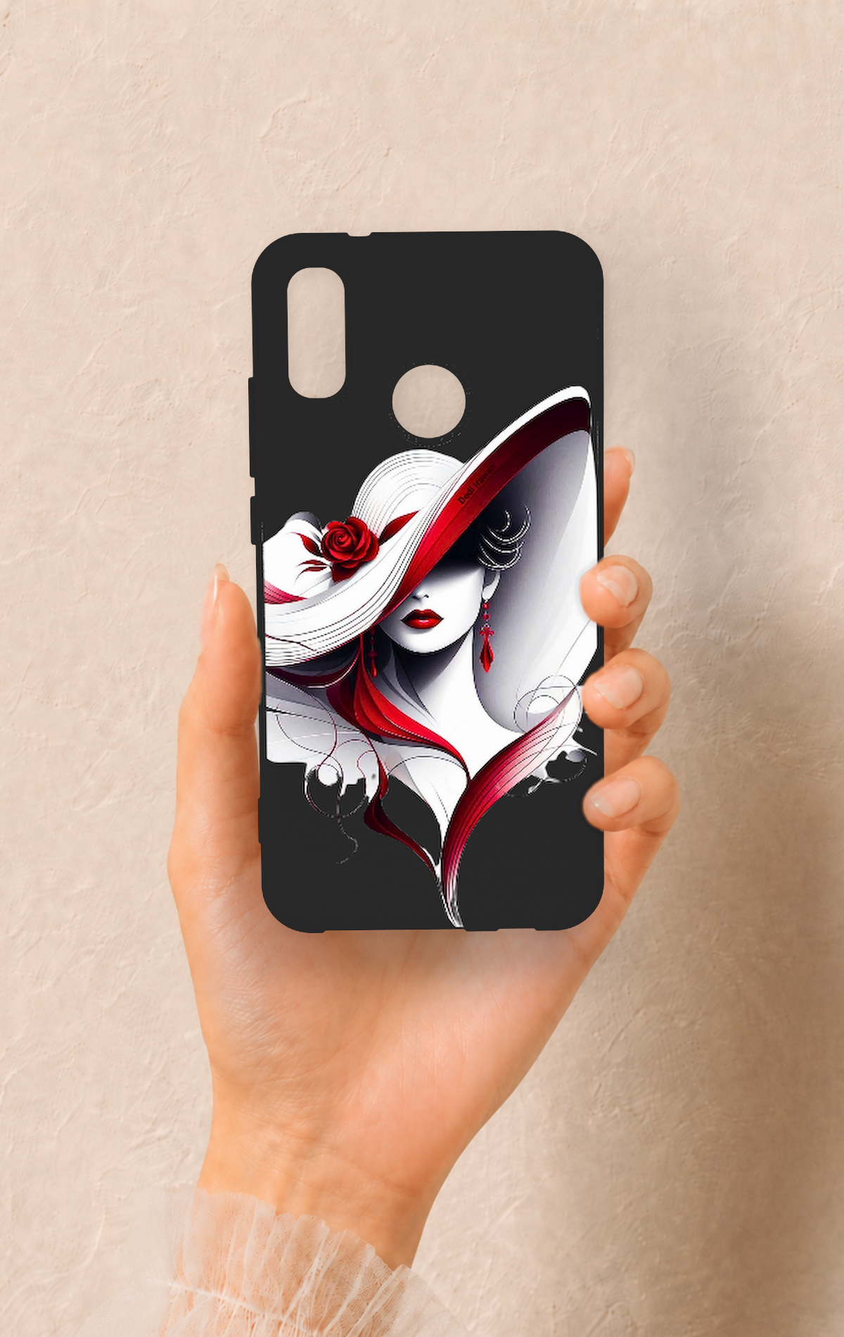 Huawei P20 Lite Uyumlu Matmazel Desenli Silikon Kılıf