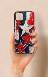 Realme C11 2021 Uyumlu Star Flag Desenli Silikon Kılıf