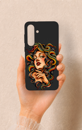 Samsung S25Fe Uyumlu Medusa Desenli Silikon Kılıf