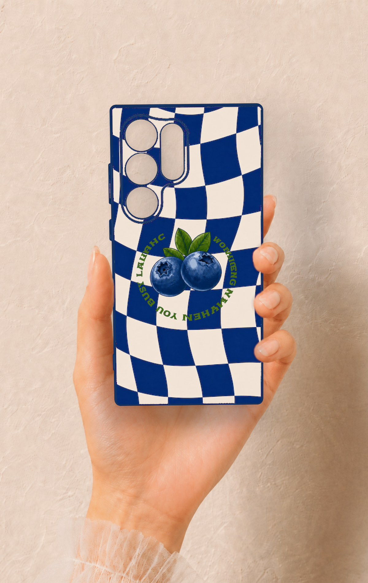 Samsung S24 Ultra Uyumlu Yaban Mersini Desenli Silikon Kılıf