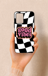 Vivo Y33S Uyumlu Black Good Vibes Desenli Silikon Kılıf