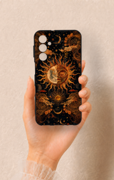 Samsung M34 Uyumlu Mistik Güneş Desenli Silikon Kılıf