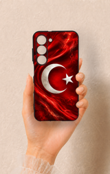 Samsung S23 Uyumlu Türk Bayrağı Desenli Silikon Kılıf