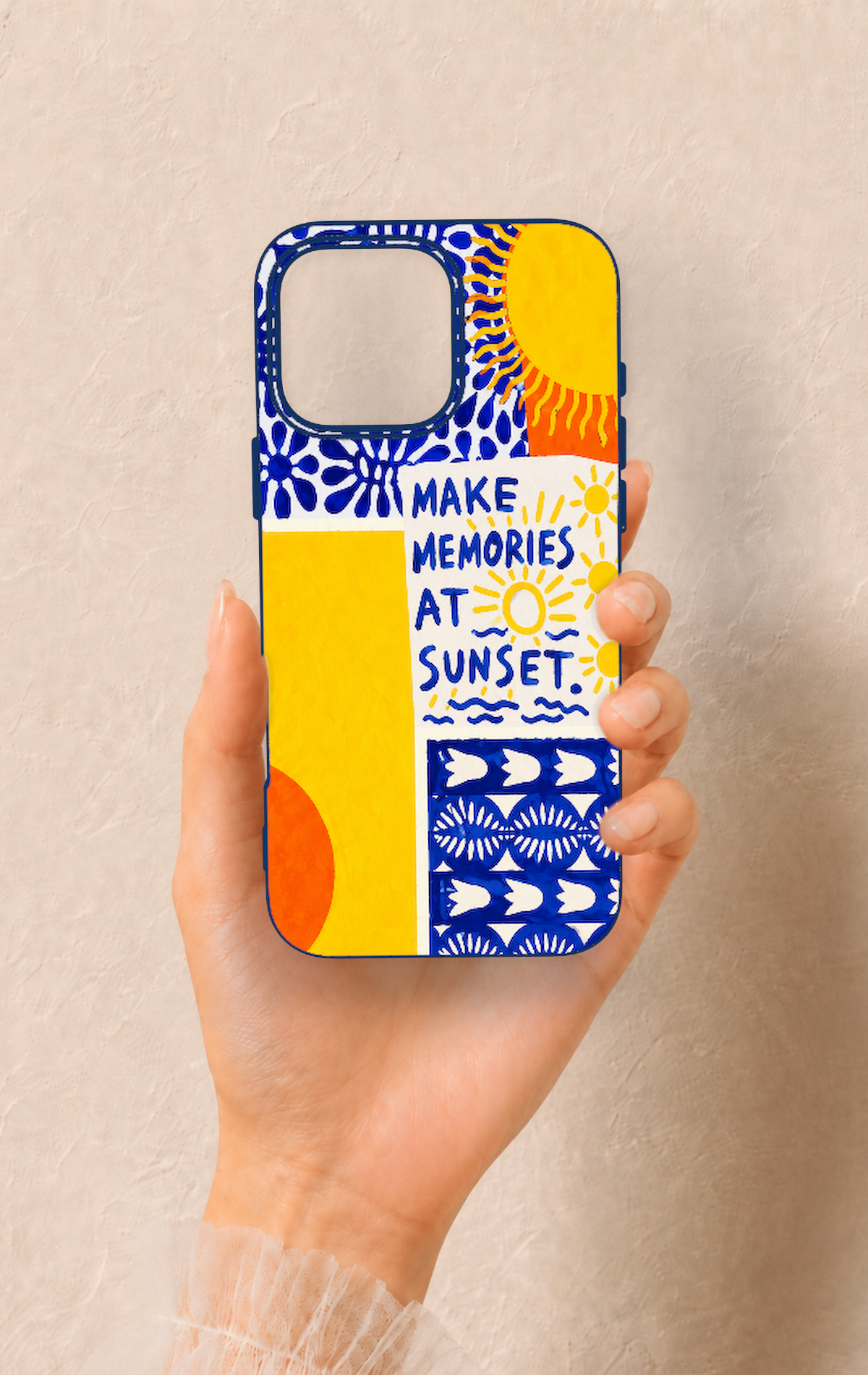 iPhone 16 Pro Max Uyumlu Sunset Desenli Silikon Kılıf