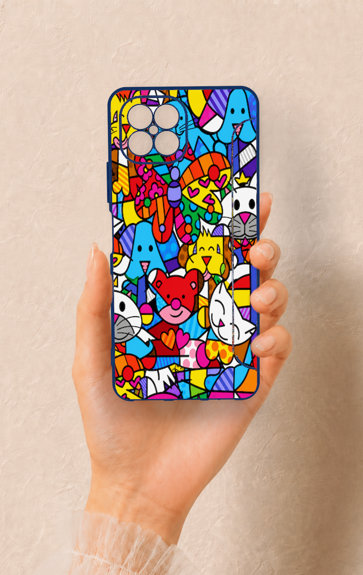 Omix X600 Uyumlu Britto Garden Desenli Silikon Kılıf