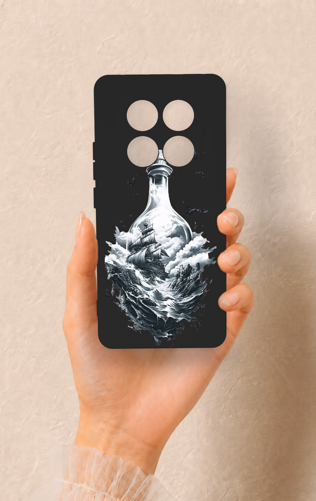 Redmi Note 14 Pro 5G Uyumlu Secret Sea Desenli Silikon Kılıf
