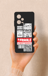 Redmi Note 12 Pro 5G Uyumlu Fragile Desenli Silikon Kılıf