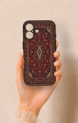 iPhone 17 Uyumlu Acem Halı Desenli Silikon Kılıf