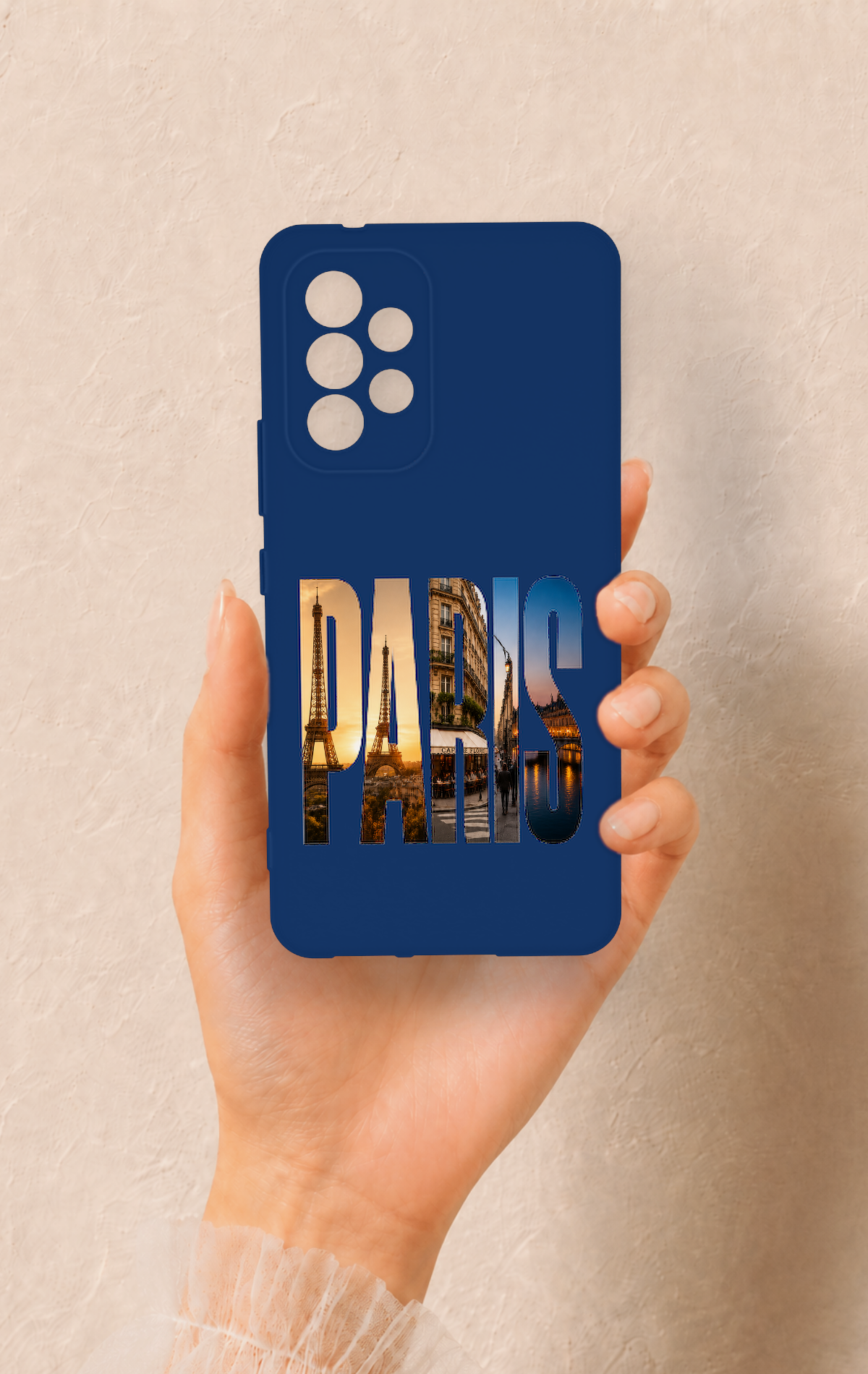 Samsung A53 Uyumlu Paris Desenli Silikon Kılıf