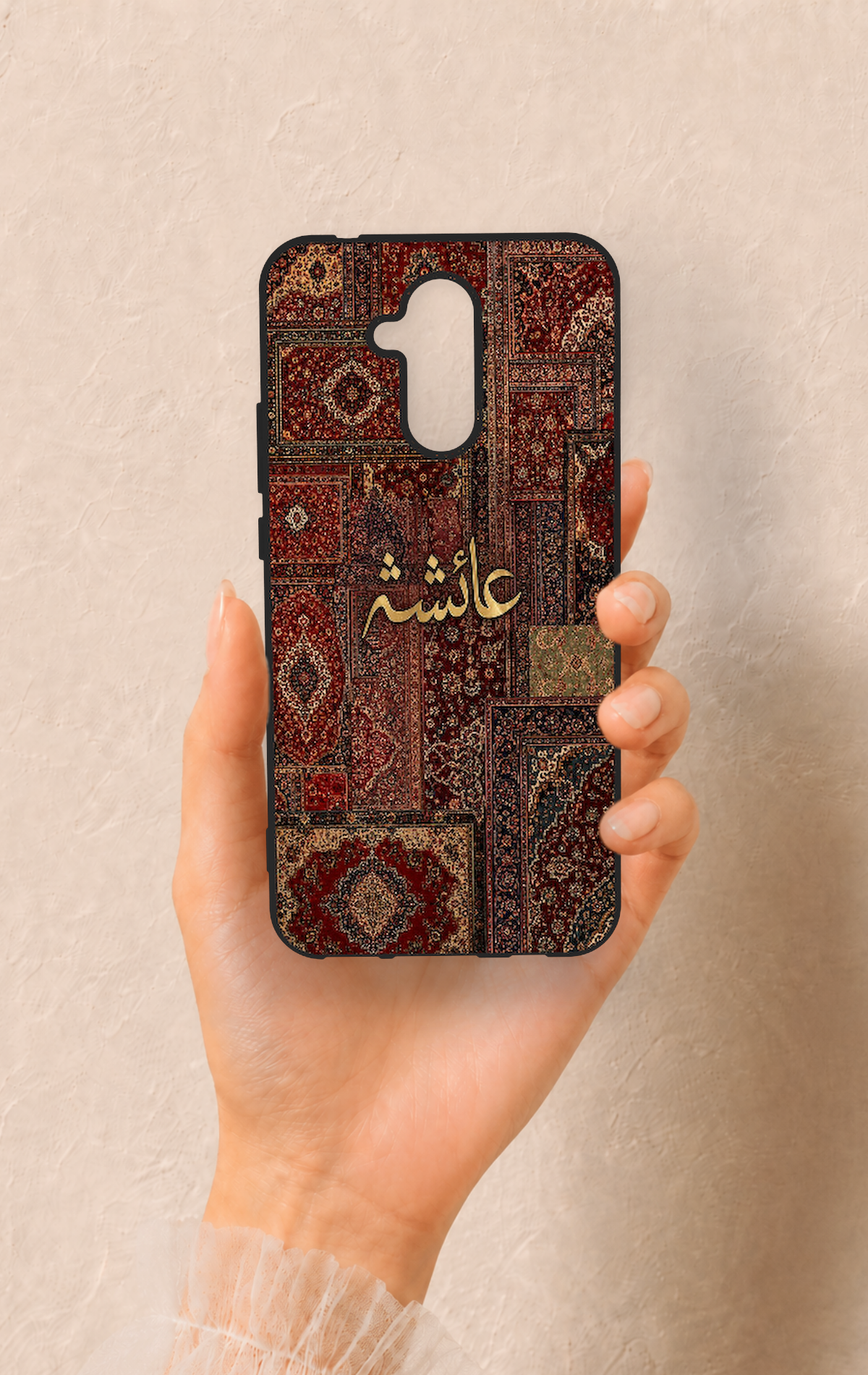 Huawei Mate 20 Lite Uyumlu Vintage Halı Desenli Silikon Kılıf