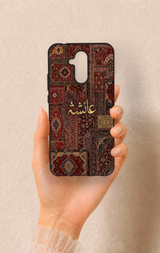 Huawei Mate 20 Lite Uyumlu Vintage Halı Desenli Silikon Kılıf