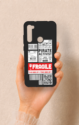 Redmi Note 8 Uyumlu Fragile Desenli Silikon Kılıf