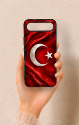 Tecno Spark Slim Uyumlu Türk Bayrağı Desenli Silikon Kılıf