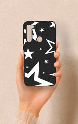 Redmi Note 8 Uyumlu Siyah Mega Star Desenli Silikon Kılıf