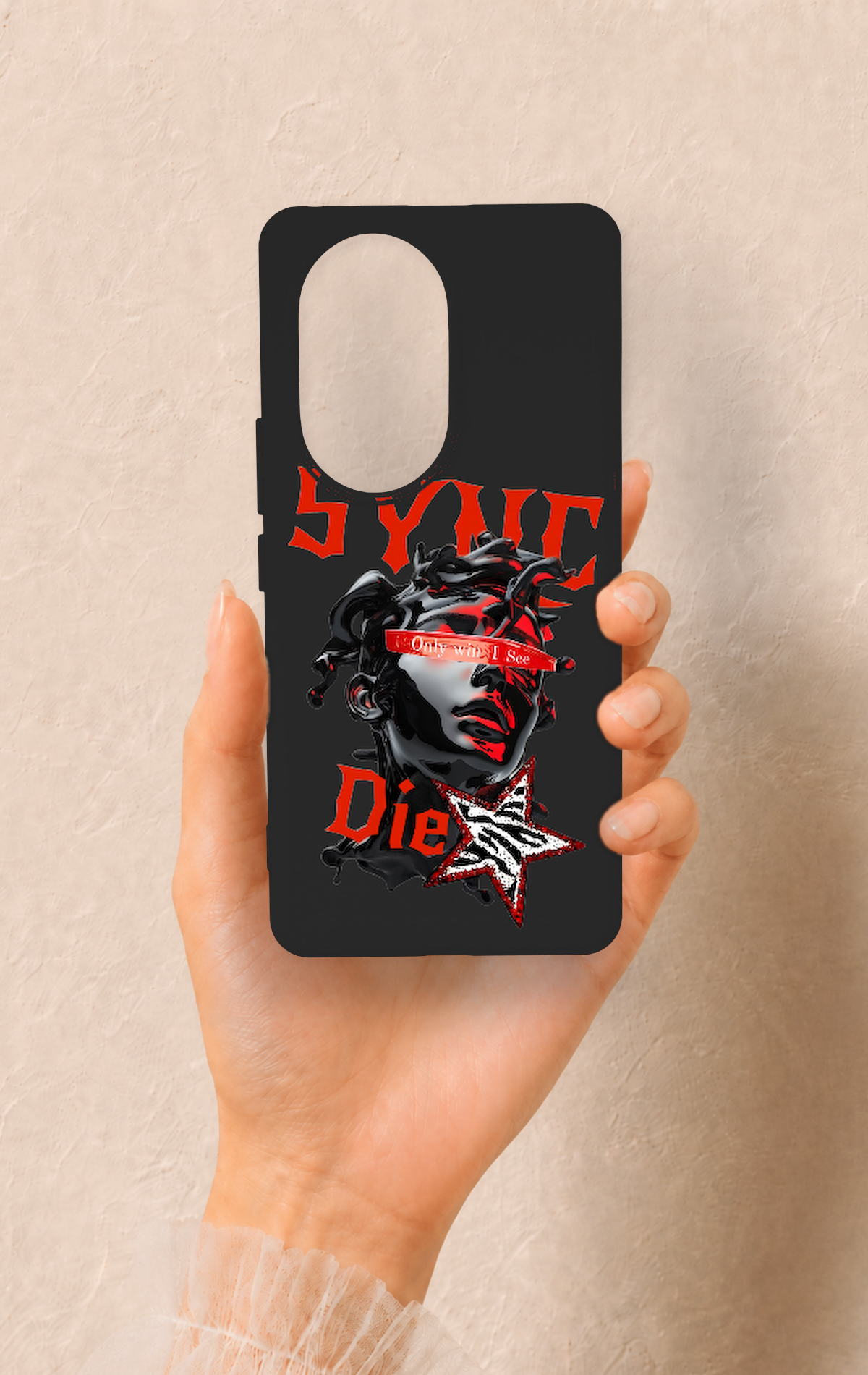 Honor 200 Pro 5G Uyumlu Sync Die Desenli Silikon Kılıf