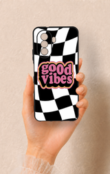 Huawei Nova Y70 Uyumlu Black Good Vibes Desenli Silikon Kılıf