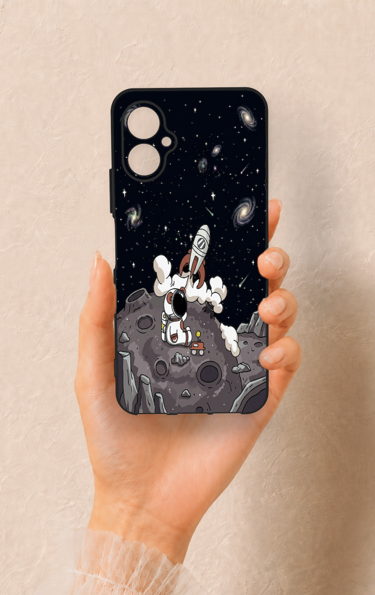 Omix X5 Uyumlu Uzay Astronot Desenli Silikon Kılıf