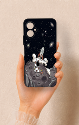 Omix X5 Uyumlu Uzay Astronot Desenli Silikon Kılıf