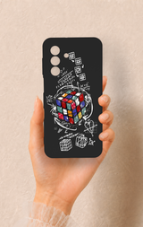 Samsung A17 Uyumlu Rubik Küb Desenli Silikon Kılıf