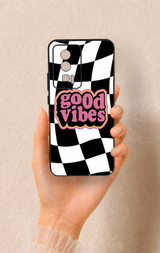 Poco F5 Pro Uyumlu Black Good Vibes Desenli Silikon Kılıf