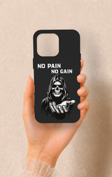 iPhone 15 Pro Max Uyumlu No Pain No Gain Desenli Silikon Kılıf