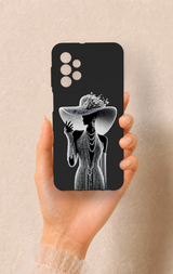 Samsung A23 Uyumlu Lady Desenli Silikon Kılıf