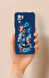 Redmi Note 10-10S Uyumlu Anchor Desenli Silikon Kılıf