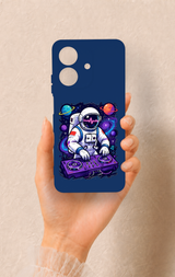 Realme Note 60 Uyumlu Astronot DJ Desenli Silikon Kılıf