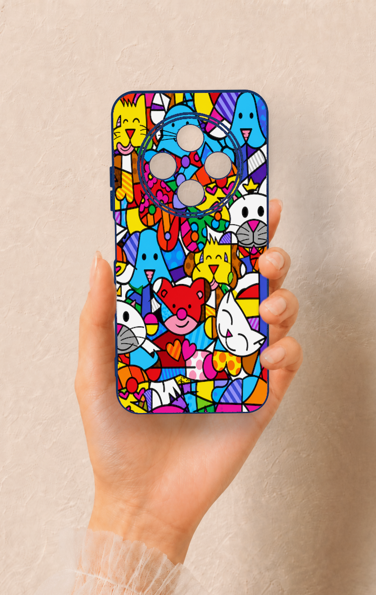 Tecno Spark 30C Uyumlu Britto Garden Desenli Silikon Kılıf