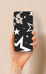 Redmi Note 12 Pro 5G Uyumlu Siyah Mega Star Desenli Silikon Kılıf