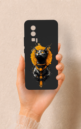 Poco F5 Pro Uyumlu Mısırlı Kedi Tanrısı Desenli Silikon Kılıf