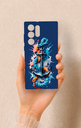Samsung S22 Ultra Uyumlu Anchor Desenli Silikon Kılıf