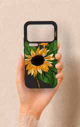 Mi 17 Pro Max Uyumlu Ay Çiçeği Desenli Silikon Kılıf