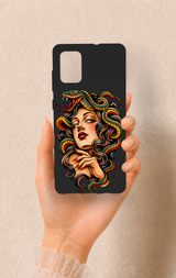 Samsung-A71 Uyumlu Medusa Desenli Silikon Kılıf