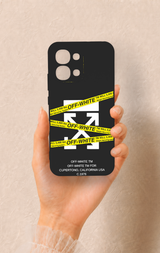 Oppo A6 Pro Uyumlu Off White Desenli Silikon Kılıf